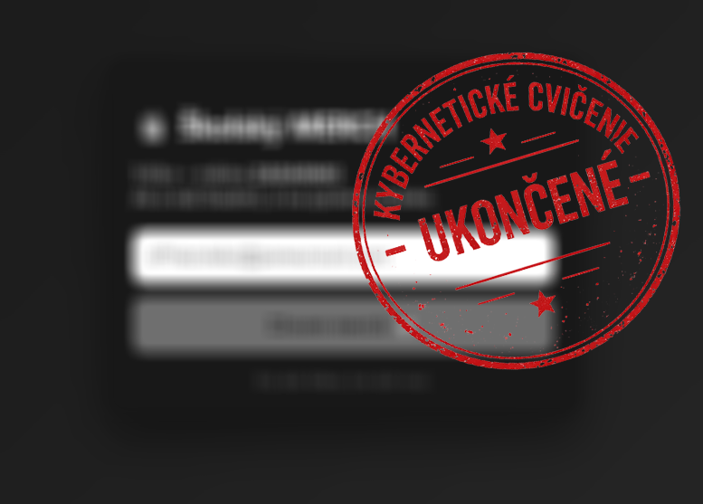 Kybernetické cvičenie - ukončené